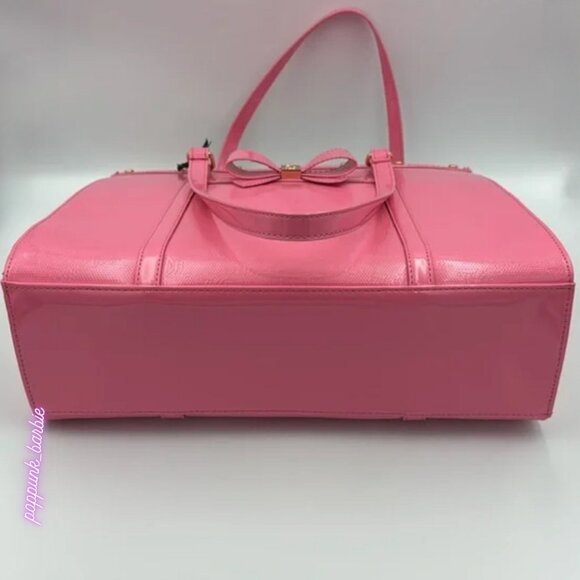 Juicy Couture Pink Tote Bag For the‎ Girls Tote Matching Wallet COMPLETE SET NWT - Picture 7 of 12